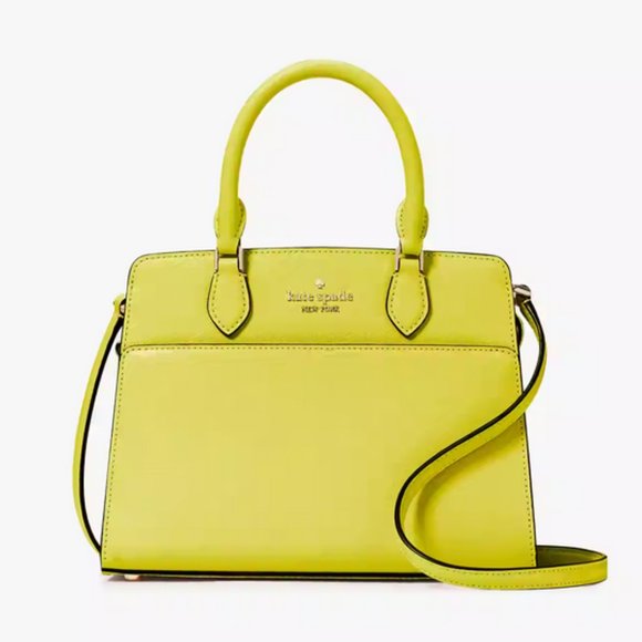 Kate Spade New York Madison Small Satchel Crossbody - Lime Slice